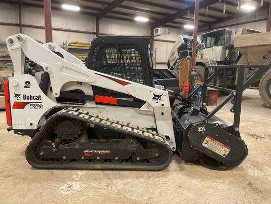Used 2022 Bobcat T870 Mulcher. REF#CFB31723